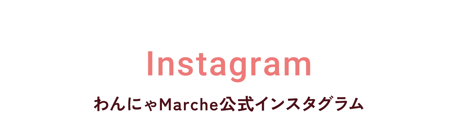 Instagram わんにゃMarche公式インスタグラム